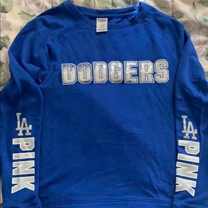 Pink Dodgers Sweater